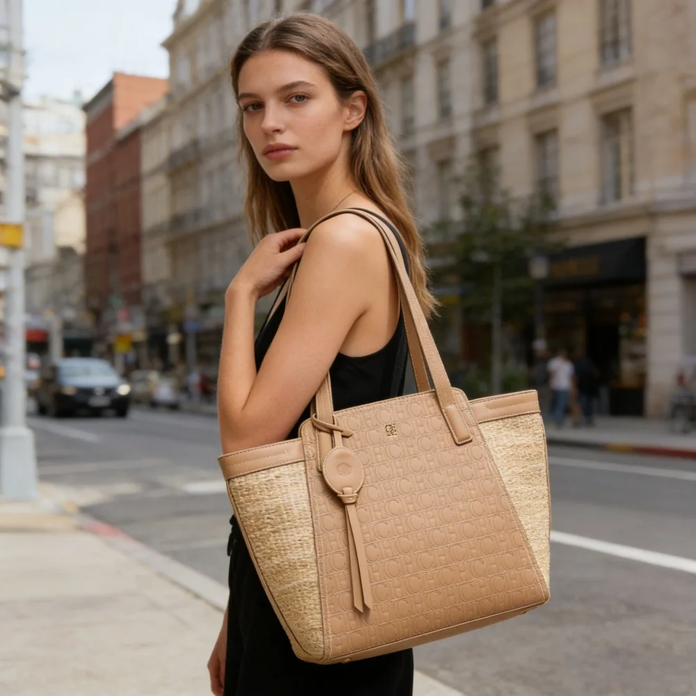 

CHHC New Large Capacity Retro Tote Bag for Women Casual Relaxed Feel Versatile Work Commute Shoulder Bag