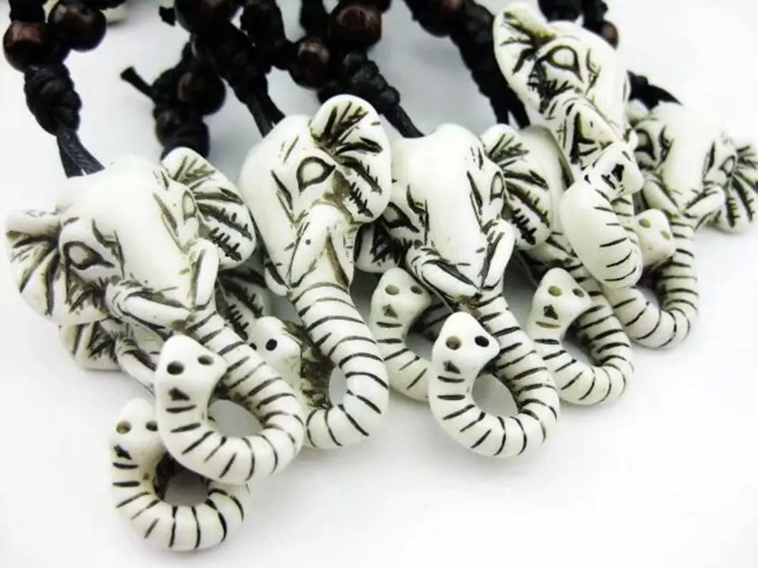 

20 pcs Fashionable Handcrafted Necklace Biker Elephant Tibetan Tribal Pendant