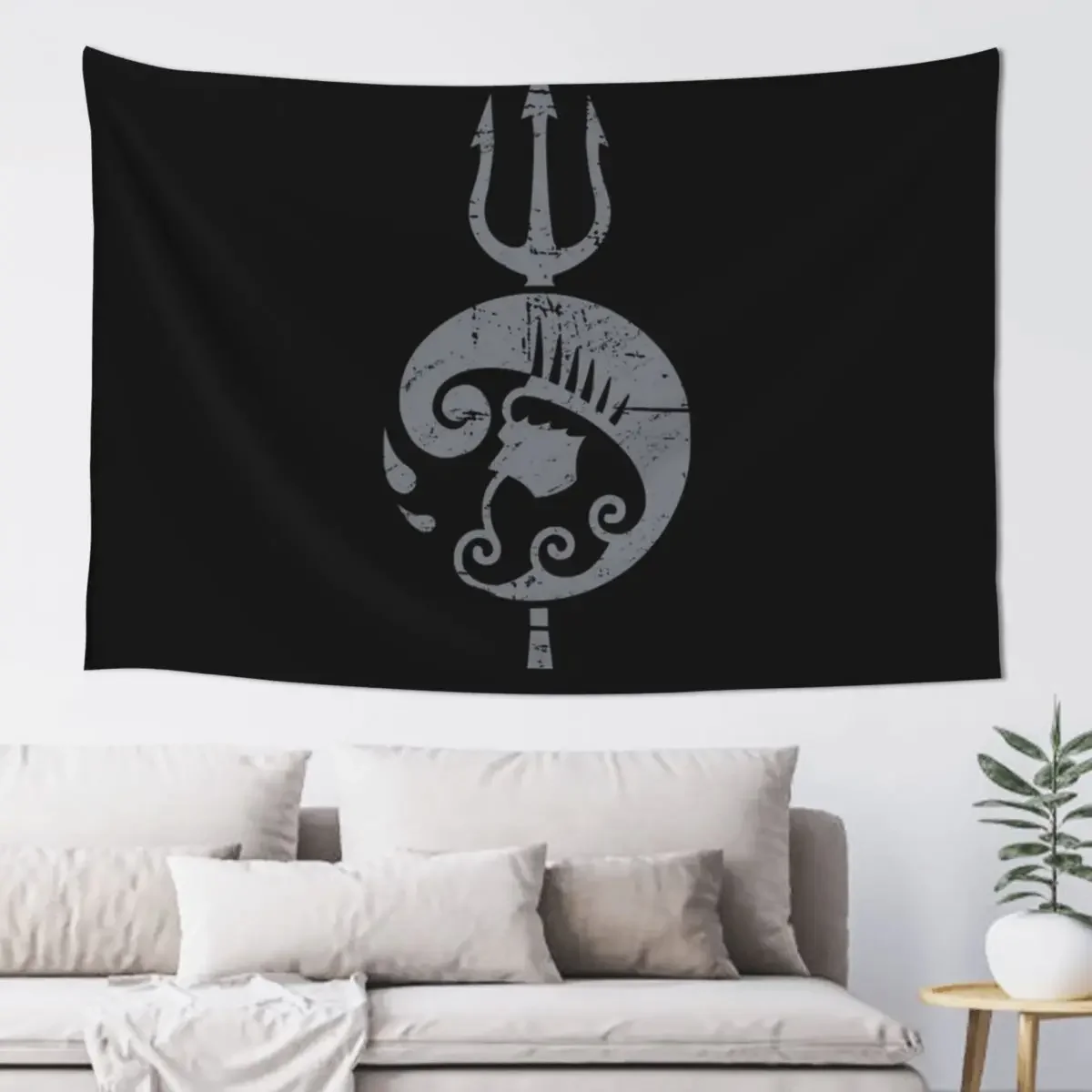 The Odyssey Greek Mythology - Poseidon Gift Tapestry Home Decorating Bathroom Decor Wall Decoration Tapestry