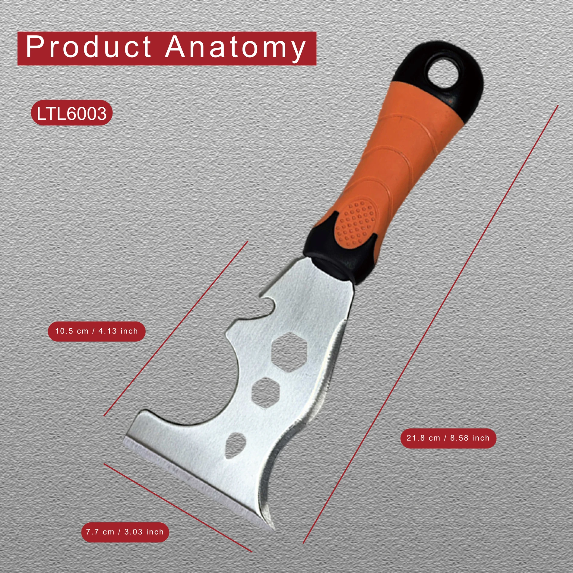 سكين المعجون من الفولاذ المقاوم للصدأ، مكشطة طلاء شفرة 5 بوصة، قطعتان من أداة البناء لورق الحائط، فتاحة علب المنزل بنفسك
