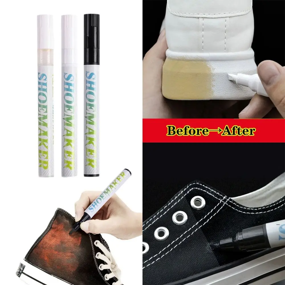 Waterproof Shoes Stains Removal Repair Complementary Color White White Black Pen Shoe Repair Pen Go Yellow Cleaner