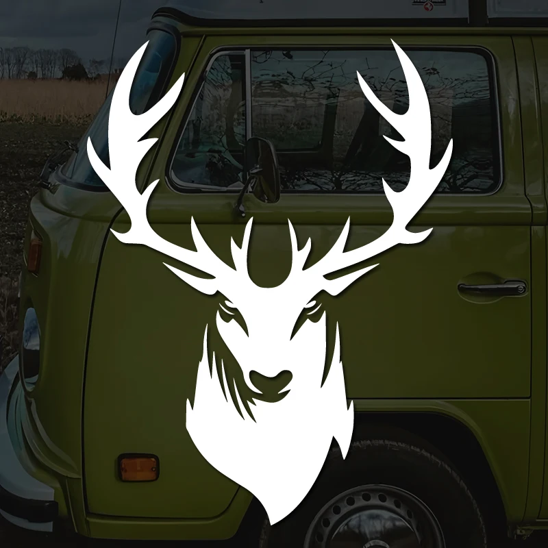 Jungle deer head Decals & Bumper creative&funny stickers for cartoon fans&lover,high quality for car trucks motorcycles & laptop
