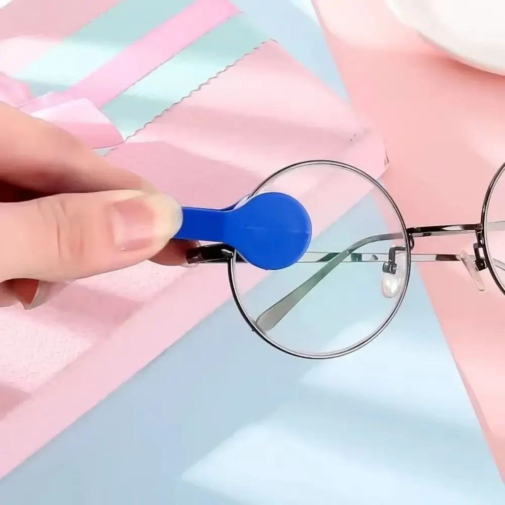 5Pcs Two-side Sun Glasses Cleaning Brush Mini Size Creative Glasses Cleaning Wipe Superfine Fiber Soft Mini Glasses Cleaner view 2