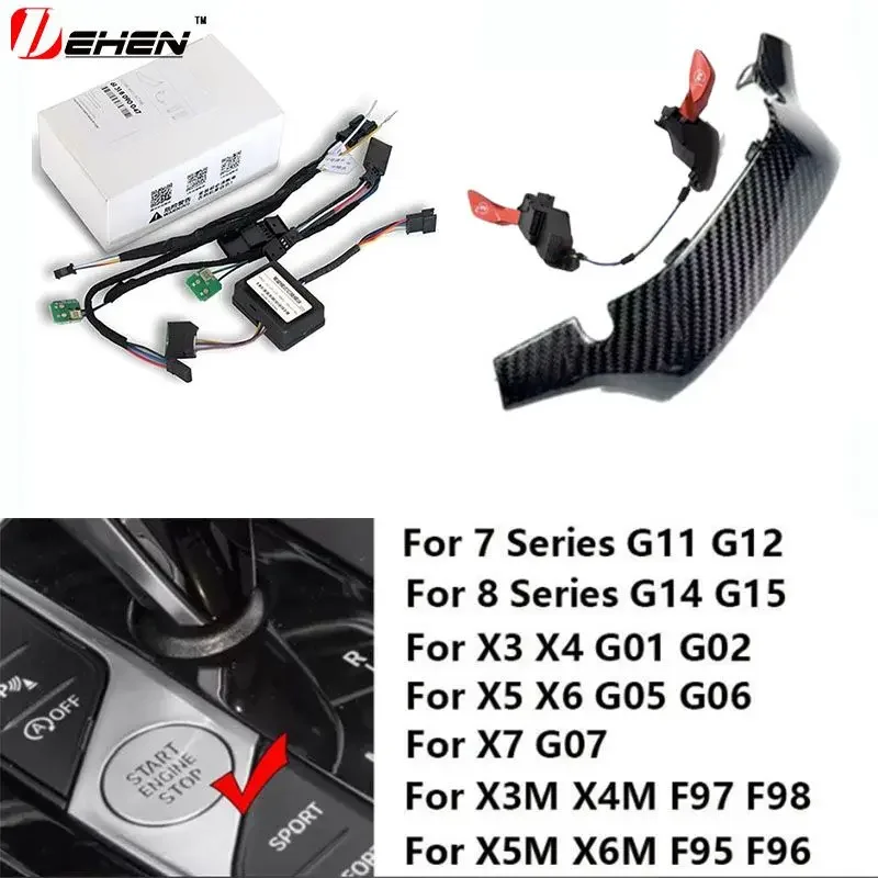 Fit For X3 X4 X5 X6 X7 X3M X4M X5M X6M 5678 series  Steering Wheel M1 M2 Buttons Mode Switch M Sport Button Modified Accessories