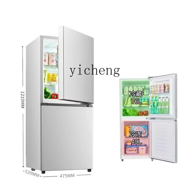 

ZZ double door refrigerator small household refrigerator double door large capacity energy saving