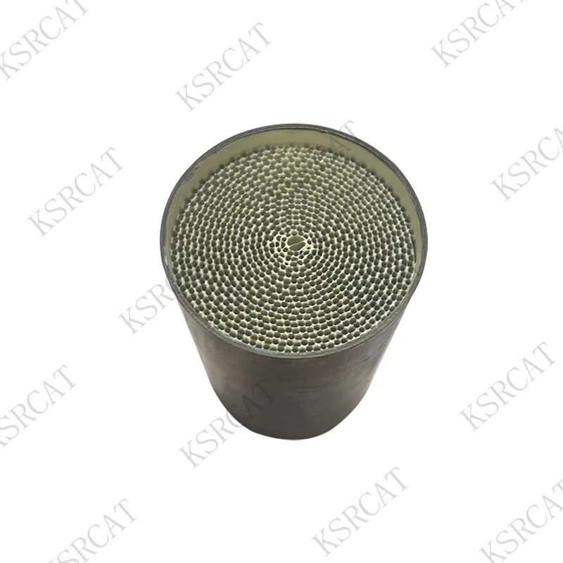 Euro 5 40*80MM Small Gasoline Engine Exhaust Gas Treatment  Metal Honeycomb Catalyst Motorcycle Three-Way Catalytic Catalyst