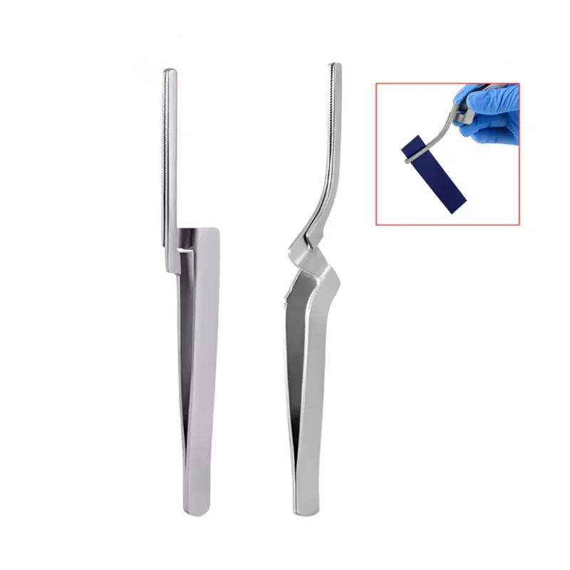 

1pc Stainless Steel Dental Occlusal Paper Tweezers Straight Curved Bite Articulating Paper Plier Forcep Dentist Oral Care Tools