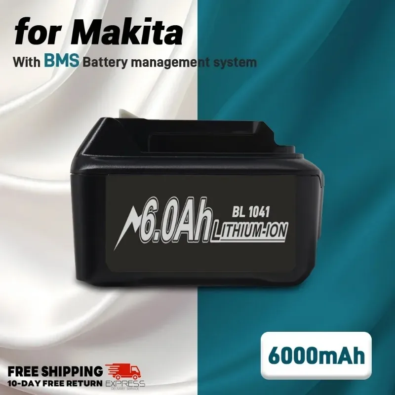 

12V 6Ah Rechargeable Lithium Battery Batteries For Makita Electric Drill L1016 BL1021B BL1041B Power Tools Replacement Batteries