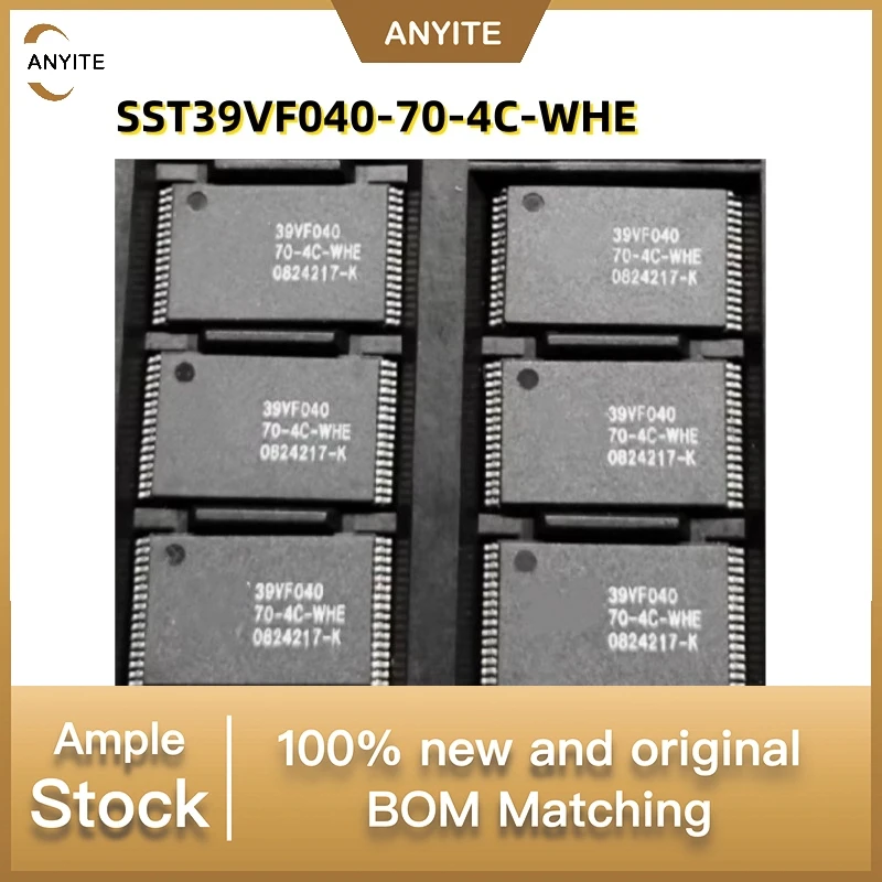 New 10Pcs/LOT   SST39VF040-70-4C-WHE   39VF040-70-4C-WHE  ST39VF040-70-4C  SST39VF040   TSOP-32