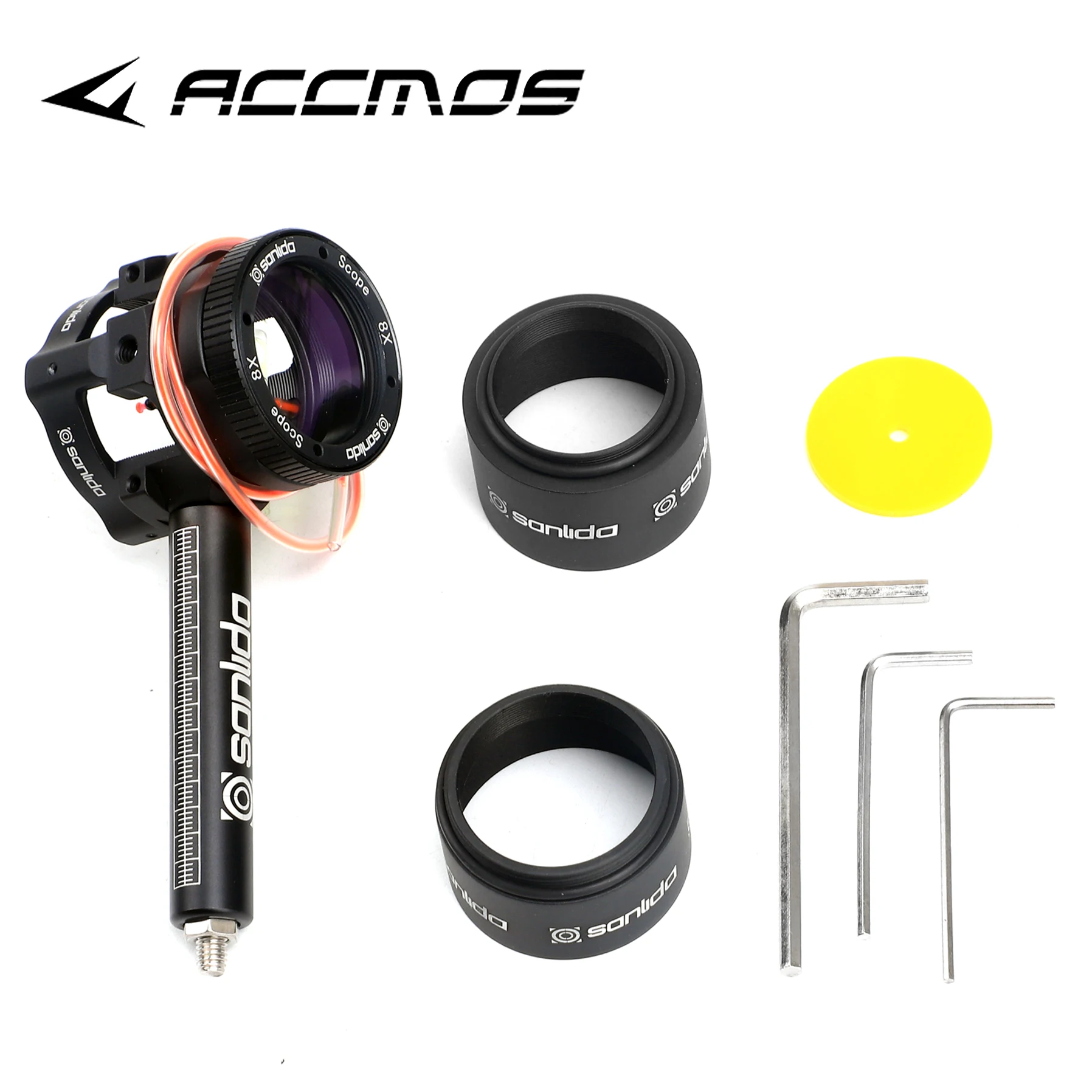 

Hunting Arrow Accessories Sanlida X10 Archery Compound Bow Sight Lens 4x 6x 8X Aiming Scope Magnifier Replace Lens