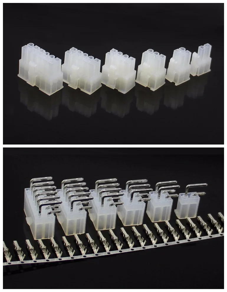

10Sets 5557 5569 2P 4P 6P 8P 10P 12P 14P 16P 18P 20P 22P 24P 4.2mm Right Angle Pin Wire Terminals Connector Plug for Car Auto