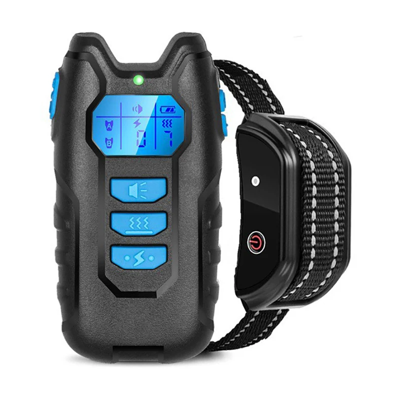 

1200ft Electric Dog Training Collar Pet Remote Control Barkproof Collars for Dogs Vibration Sound Shock Rechargeable Waterproof