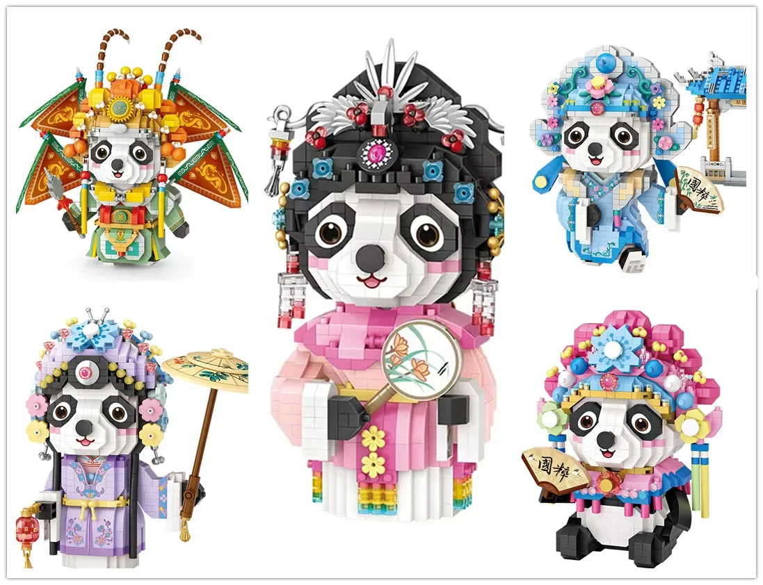 

LOZ MINI Blocks Kids Building ToysBricks Grils Puzzle Chinese Tradition Culture Beijing Opera Panda 9265 8101 8102 8107