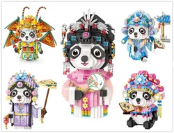 LOZ MINI Blocks Teens Building Toys DIY Bricks Puzzle Chinese Culture Beijing Opera Panda Home Decor Gift 9265 8101 8102 8107