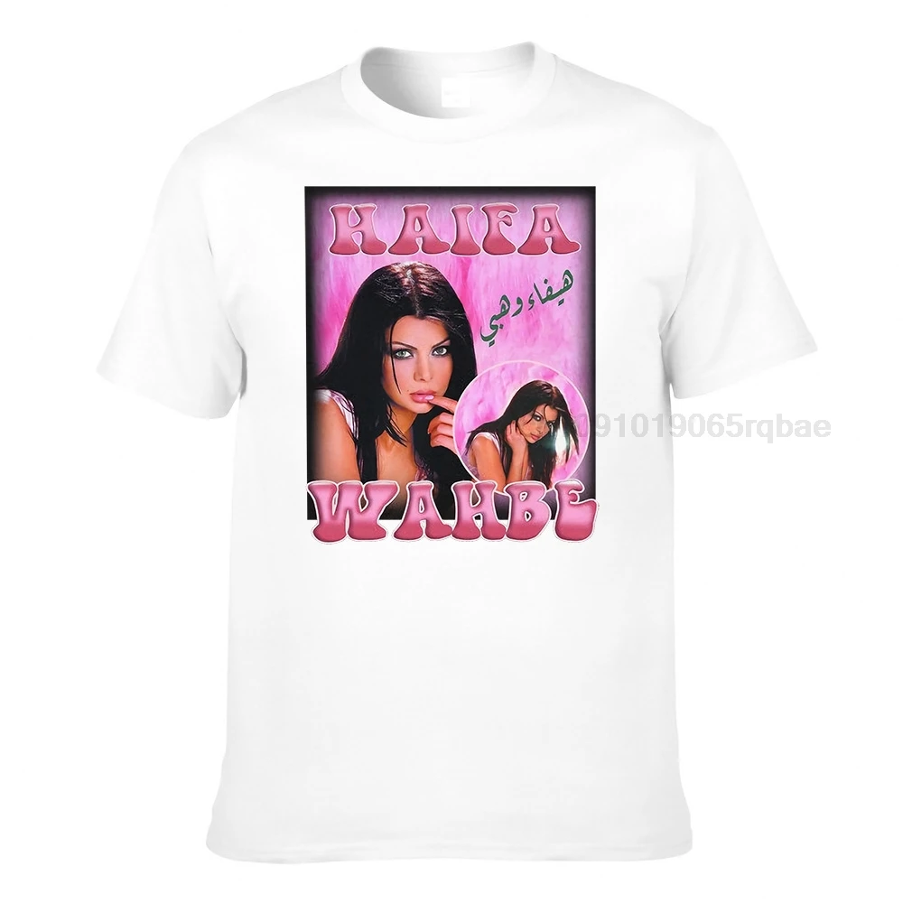 Haifa Wehbe Arabic Lebanese Middle East T-Shirt T Shirt cotton casual Men t shirt Women's tee shirts tops