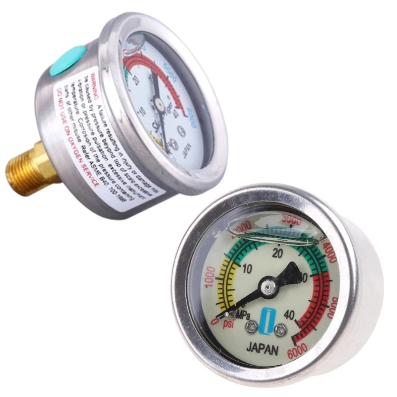 Pressure Gauge 40Mpa Pressure Gauge 0-40Mpa for High Pressure Metal Dropship