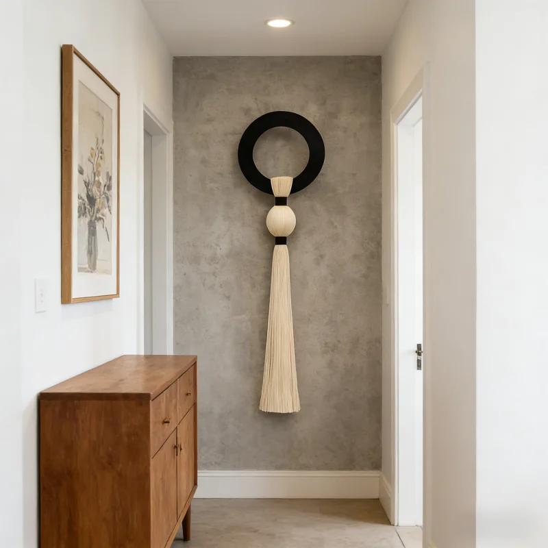 

Bohemian Macrame Wall Tapestry Large Cotton Rope Woven Hanging Art with Long Tassels for Home Hotel Coffee Shop Decor