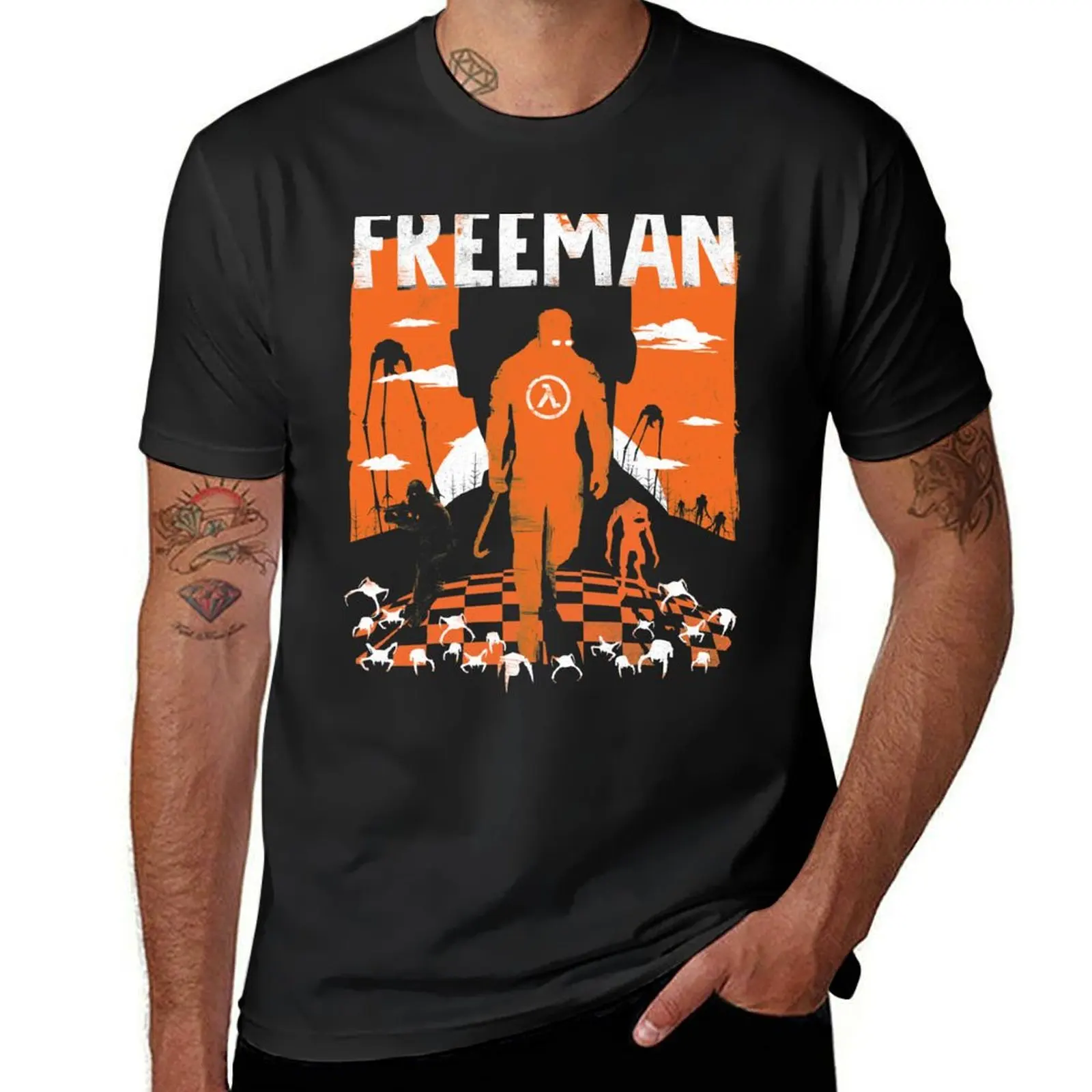 

The Freeman - Half life shirt, halflife T-Shirt animal prinfor boys new edition fitted t shirts for men