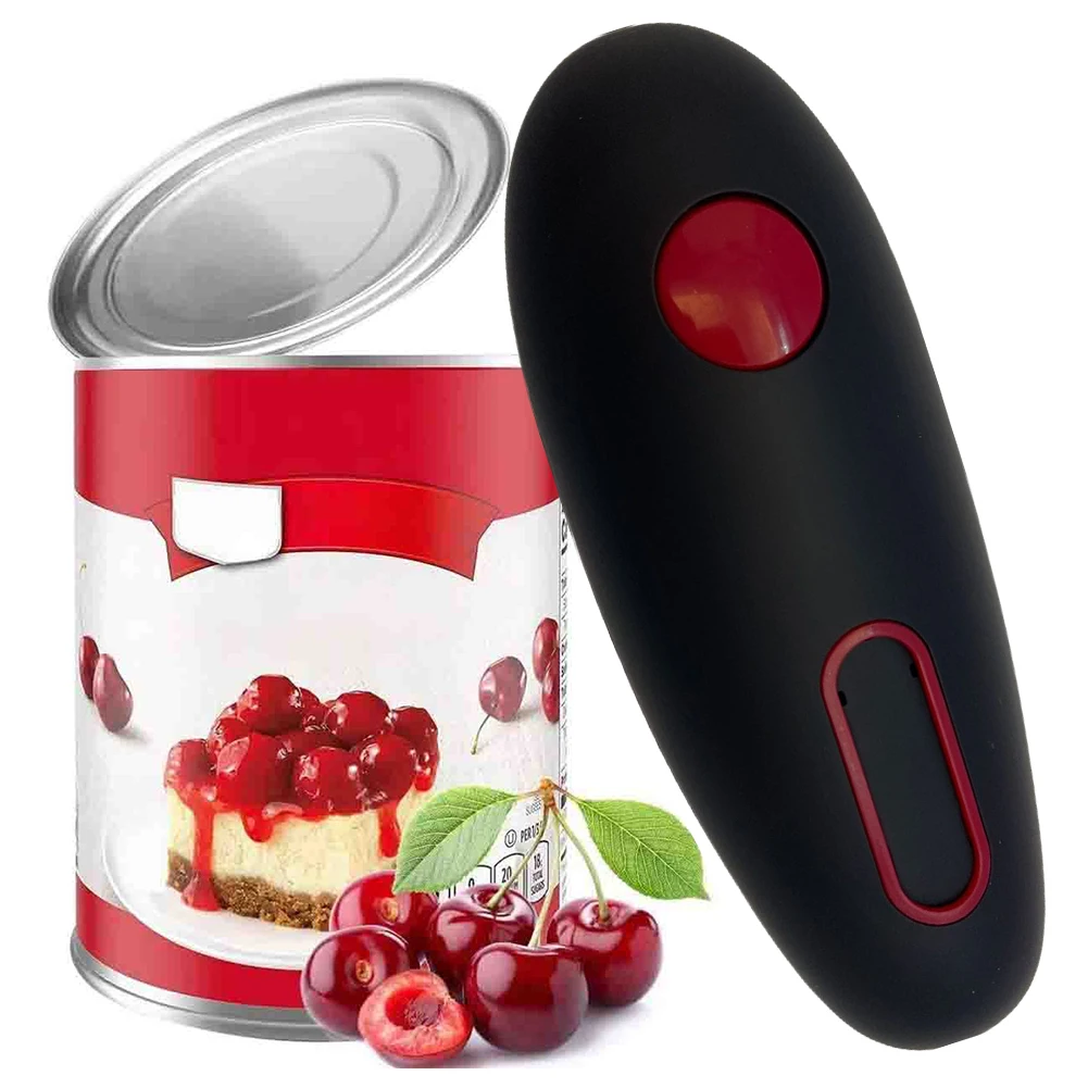 

Electric Can Opener Battery Operated Mini Bottle Opener Space Saver Handheld Lid Opener for Seniors with Arthritis