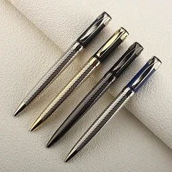 1 Pcs Ballpoint Pen 0.7mm Metallic Signature Business Office Gift Pen Gold Silver 4 Color Optional