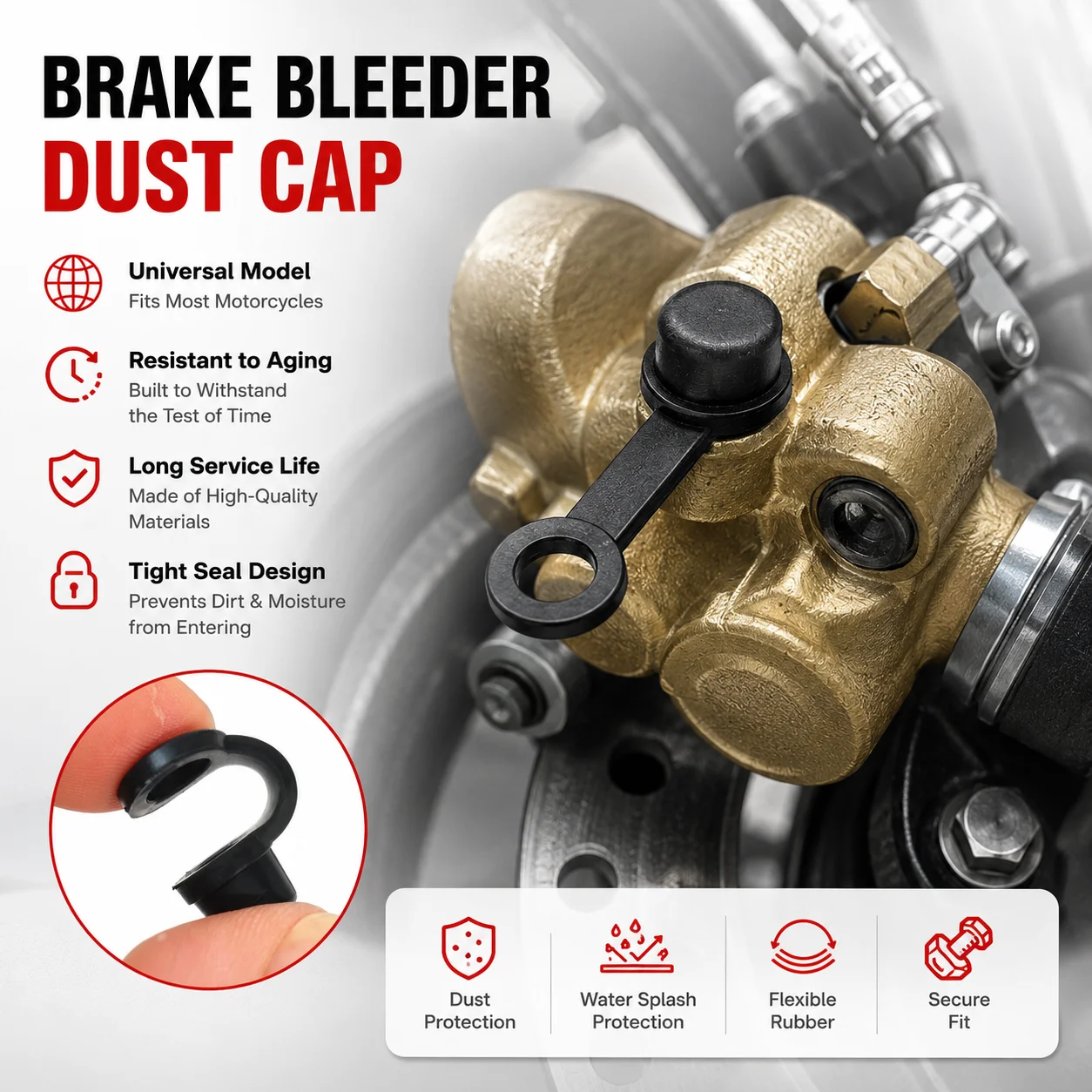 PINMOAP 4/10/20PCS Bicycle Brake Bolt Dust Caps Disc Brake Screw Cover Bike Caliper Nut Protector For Mtb Road Cycling Spare