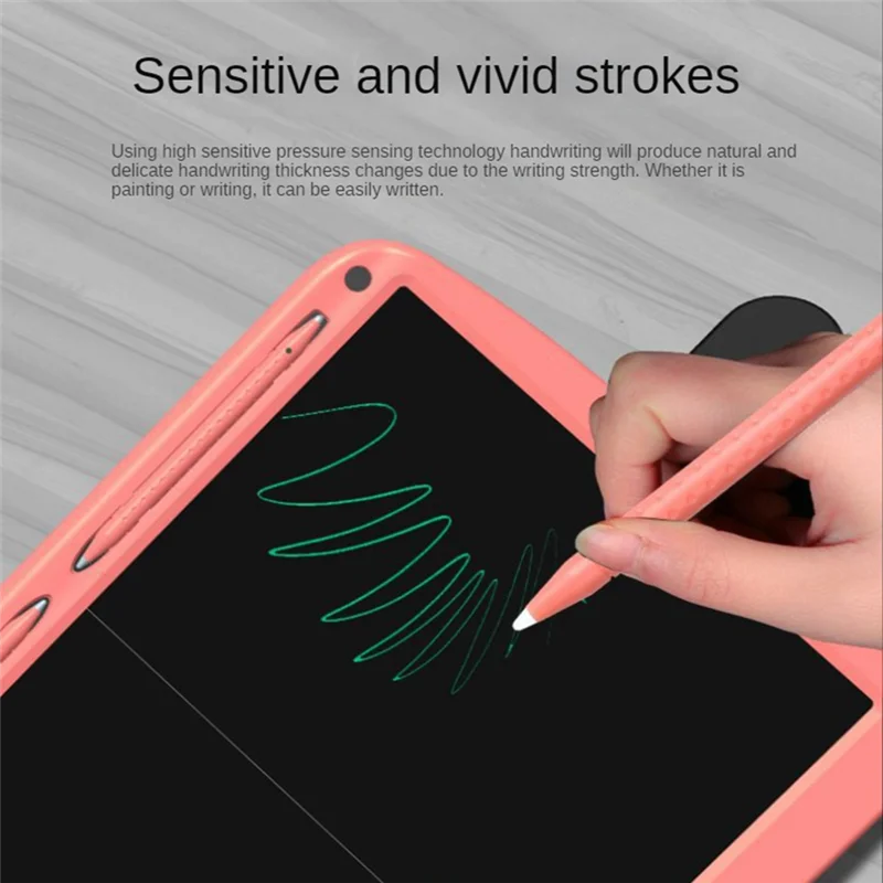 15 Inch Graphic Writing Board LCD Single Color Split Screen Electronic Painting Board Drawing Board Handwriting Pad Blue