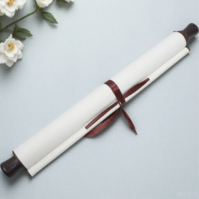 

1Pcs Blank Chinese Calligraphy Scroll Paper Art Wall Hanging for Kids Drawing Craft DIY Mounting Painting Supply Xuan Paper Roll