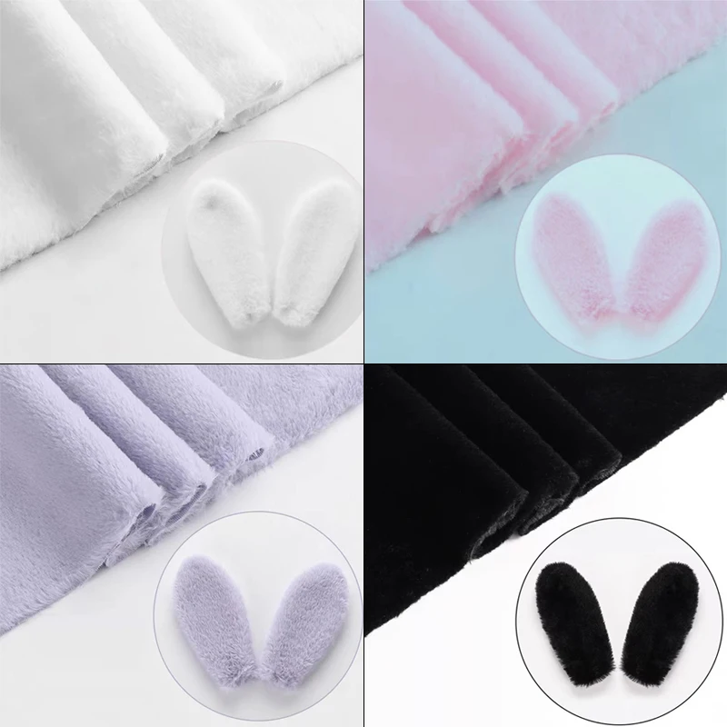 Semi-finished Plush Rabbit Bouquet Packing Wrapping Material Rabbit Ears Valentine Day Xmas Party Gift Packing DIY Material