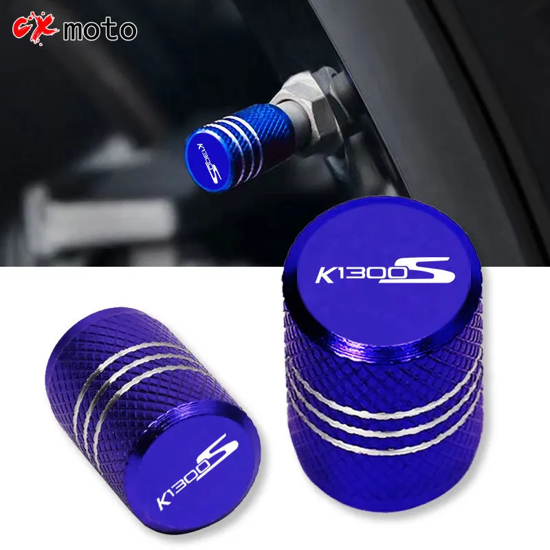 For BMW K1300S K1300 K 1300S 2003-2009 2008 2007 2006 2005 Motorcycle CNC Accessorie Wheel Tire Valve Stem Caps Airtight Covers