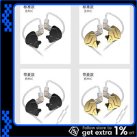 KZ ZSN Pro X 1DD 1BA HIFI Hybrid Driver In Ear Earphone Metal Monitor Earphone Bass Earbuds Sport Headset