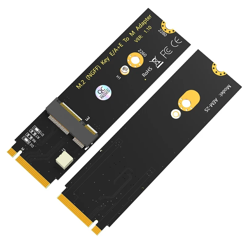 

Переходник Riser M2 NGFF A + E key, Wi-Fi Bluetooth карта на M2 Key M, адаптер для Intel AX200/AX201/AX210 M.2 WiFi Moudle