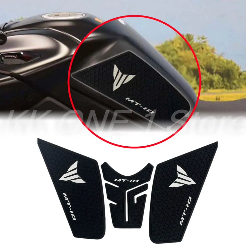 

For Yamaha MT-10 MT10 MT 10 2018-2023 - Side Fuel Tank Pad Tank Pads Protector Stickers Decal Gas Knee Grip Traction Pad Tankpad