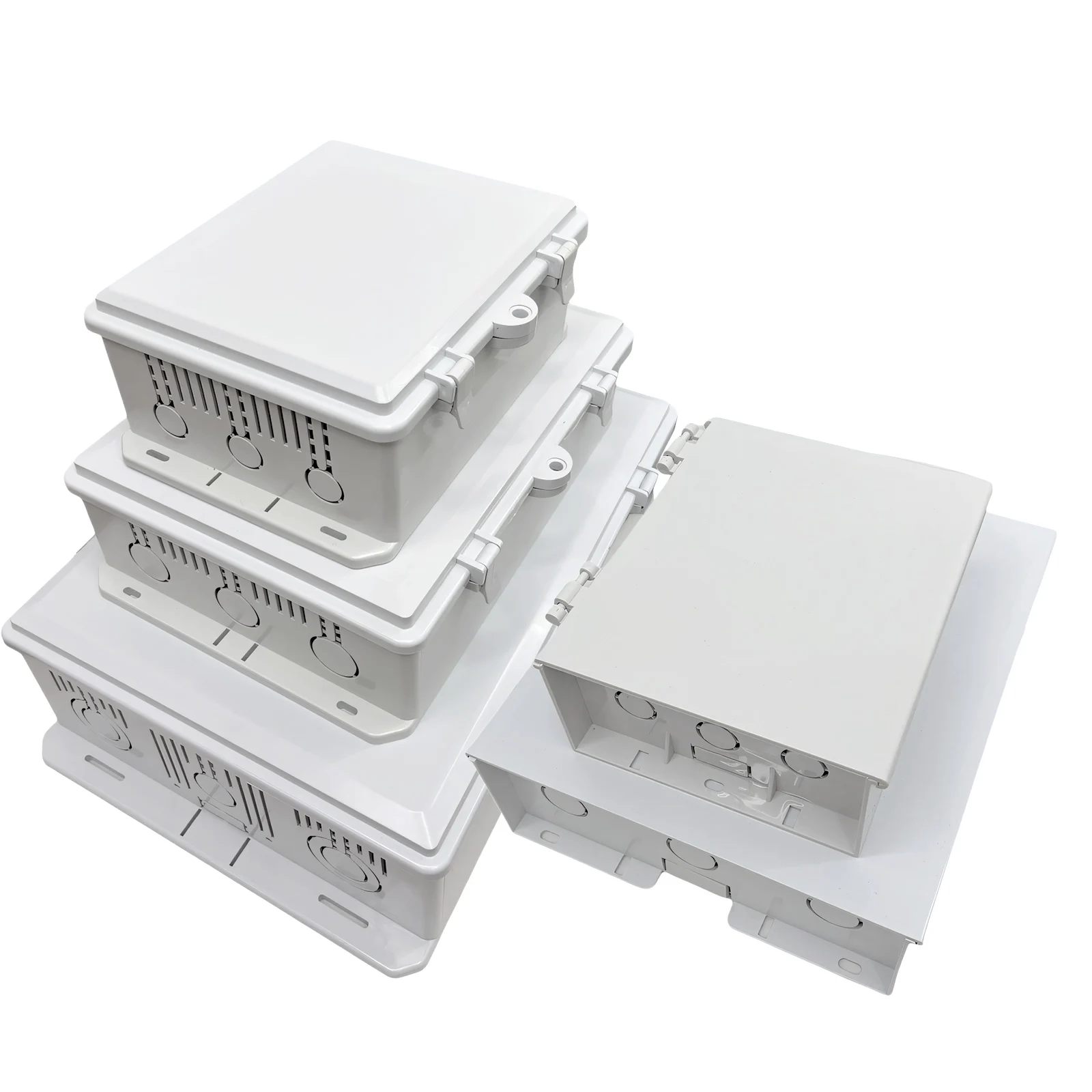 Weatherproof Project Wall Electrical Box, Router Signal Box, Distribution Box, Junction Box, Rainproof Outdoor Junction Box, Plastic Electrical Enclosure for Wall Mounting