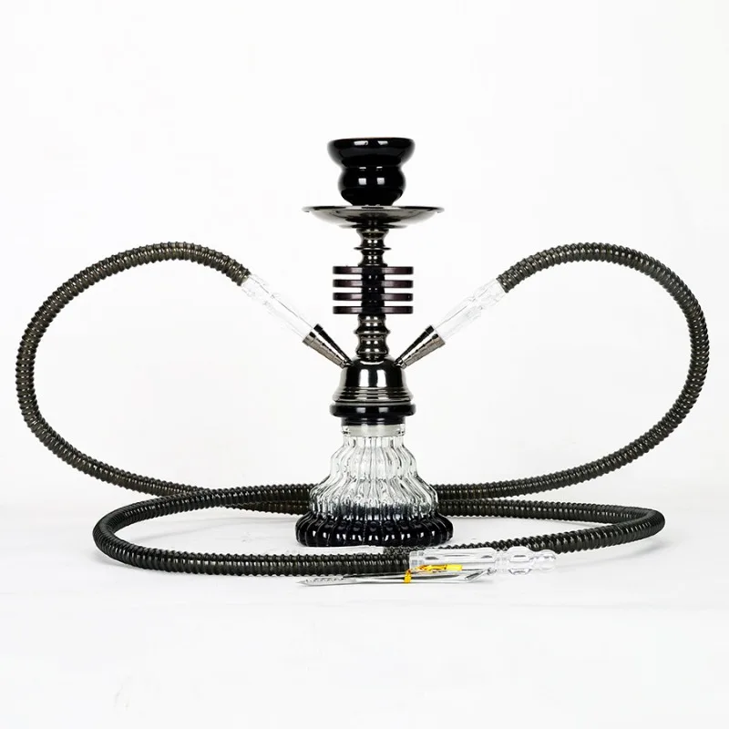 

Arabian hookah acrylic small 2 pipe with PVC pipe acrylic cigarette holder