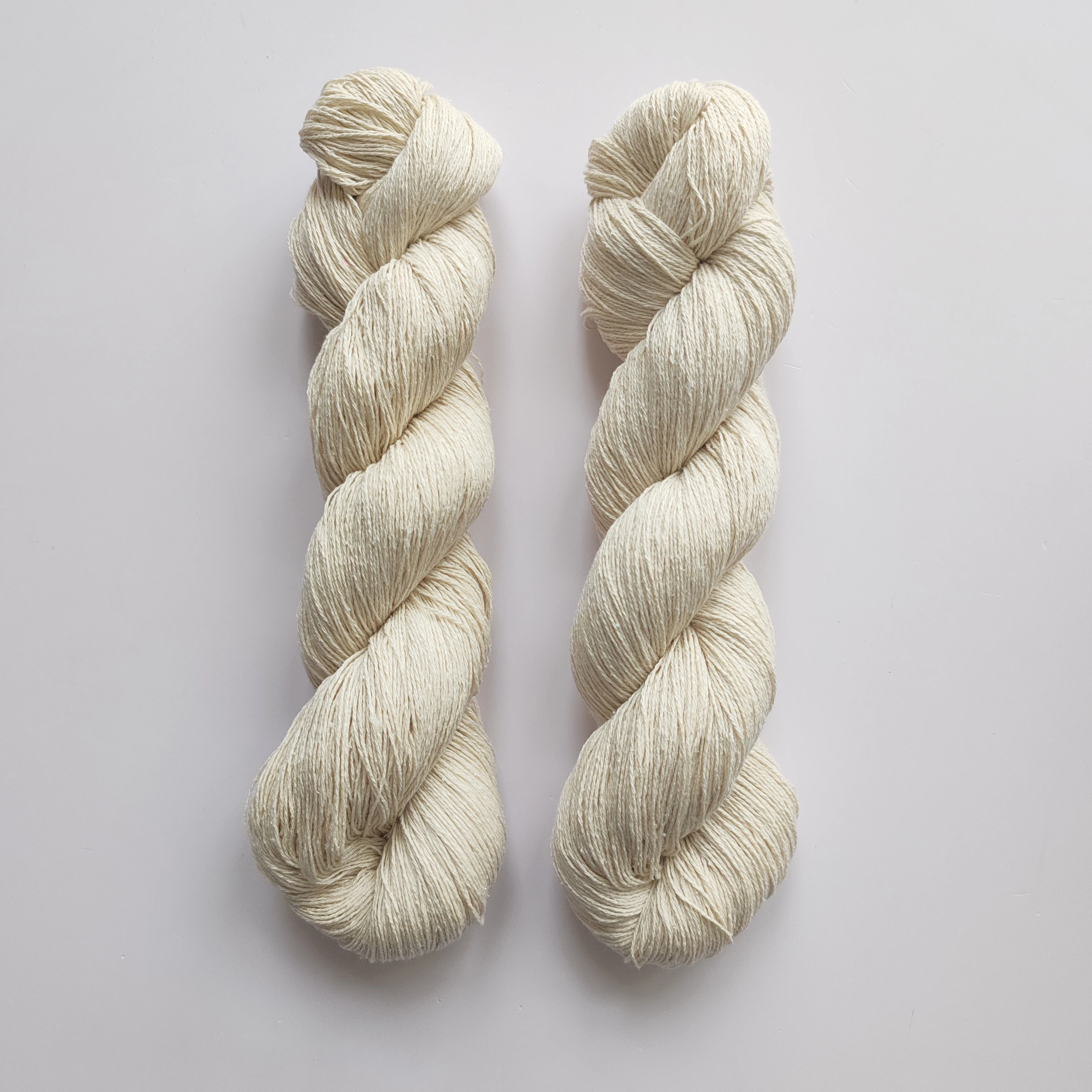 100g 100% Bourette Silk Natural Undyed Yarn 560mts/100g