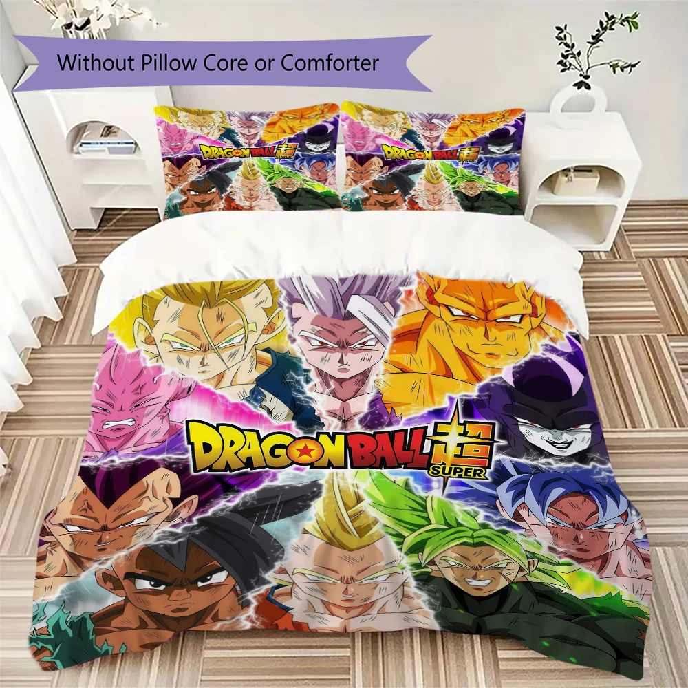 Son Goku 3pcs Bedding Set, Duvet Cover with 2 Pillowcases, Digital Printed, No Insert, Gift -HYQ20