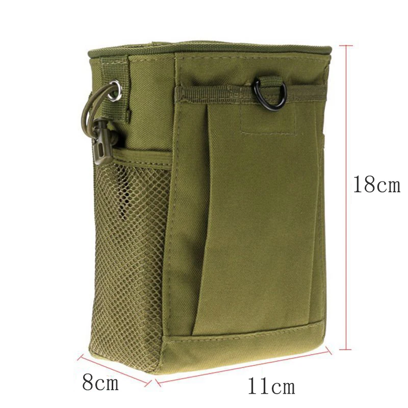 Molle Waist Bag CS Hunting Rifle Ammo Gun Magazine Dump Drop Pouch Reloader Bag Utility Airsoft Gear Magazine Recovery Pouch