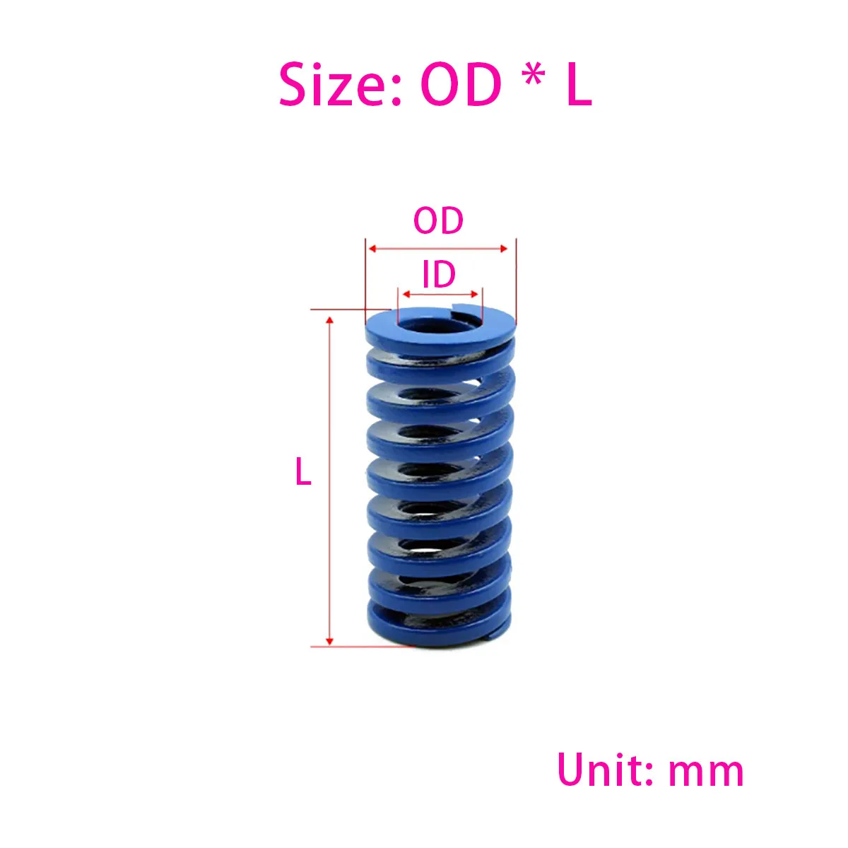 Mold Spring, Spiral Stamping Compression Spring, Inner Diameter 10/11/12.5mm, Outer Diameter 20/22/25mm