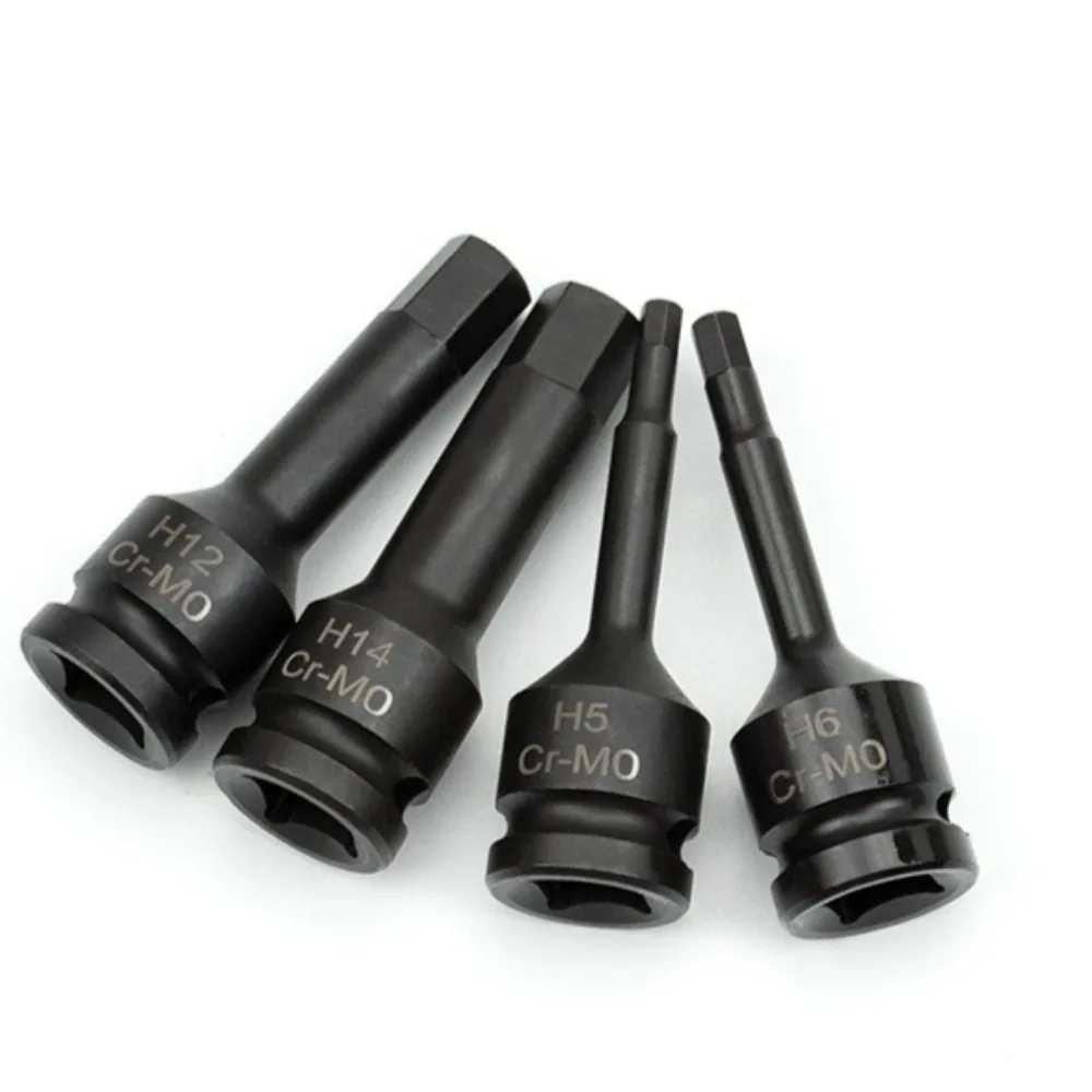 1/2inch Electric Drill Socket Adapter H4 H22 Air Impact Wrench Hex Head Socket 12.5mm Adapter Screw Tap Socket Adapter