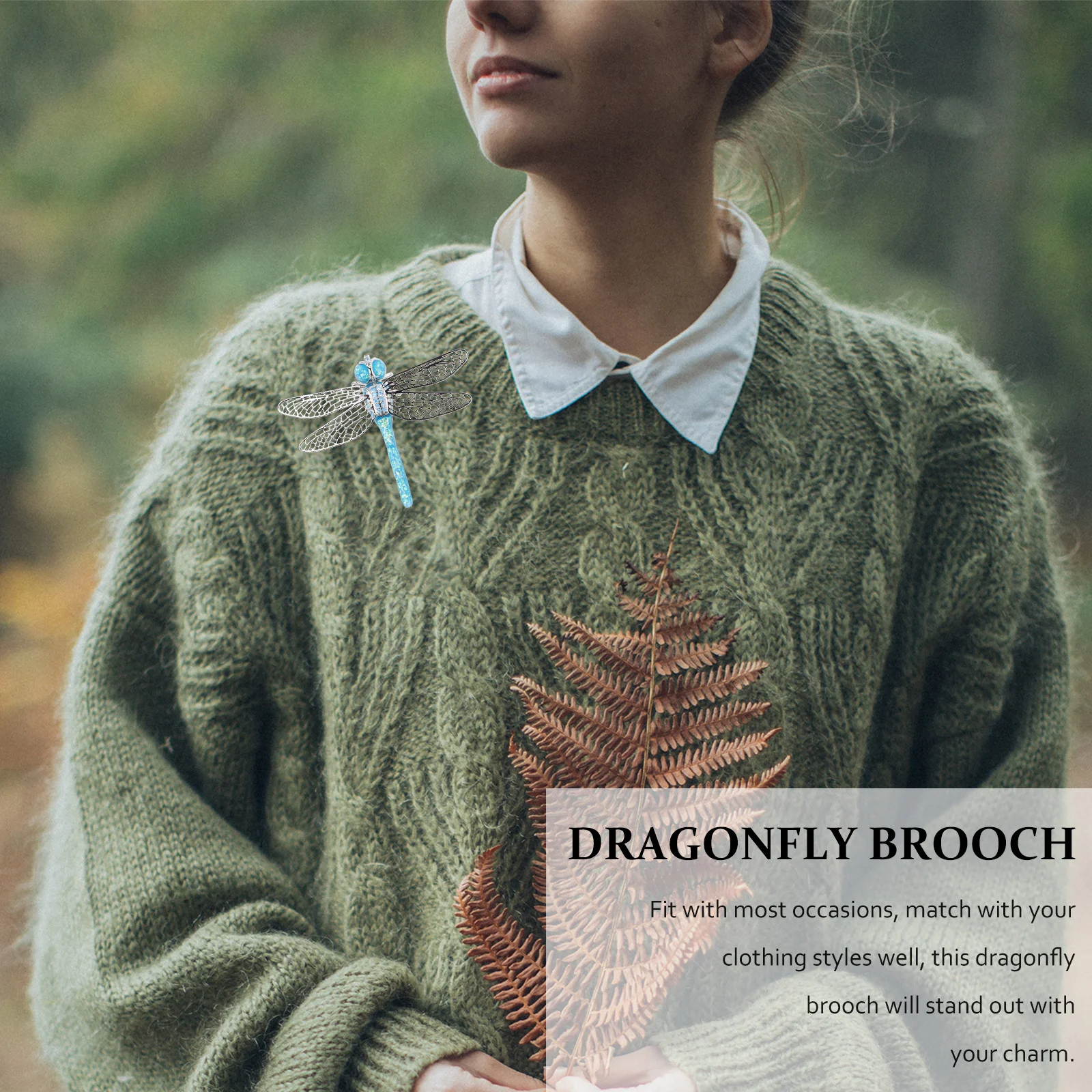 

1pc Dragonfly Brooch Pin For Women Enamel Animal Jewelry Gift Prom Accessories Fashion Lapel Badge Dress Up Decor Silver