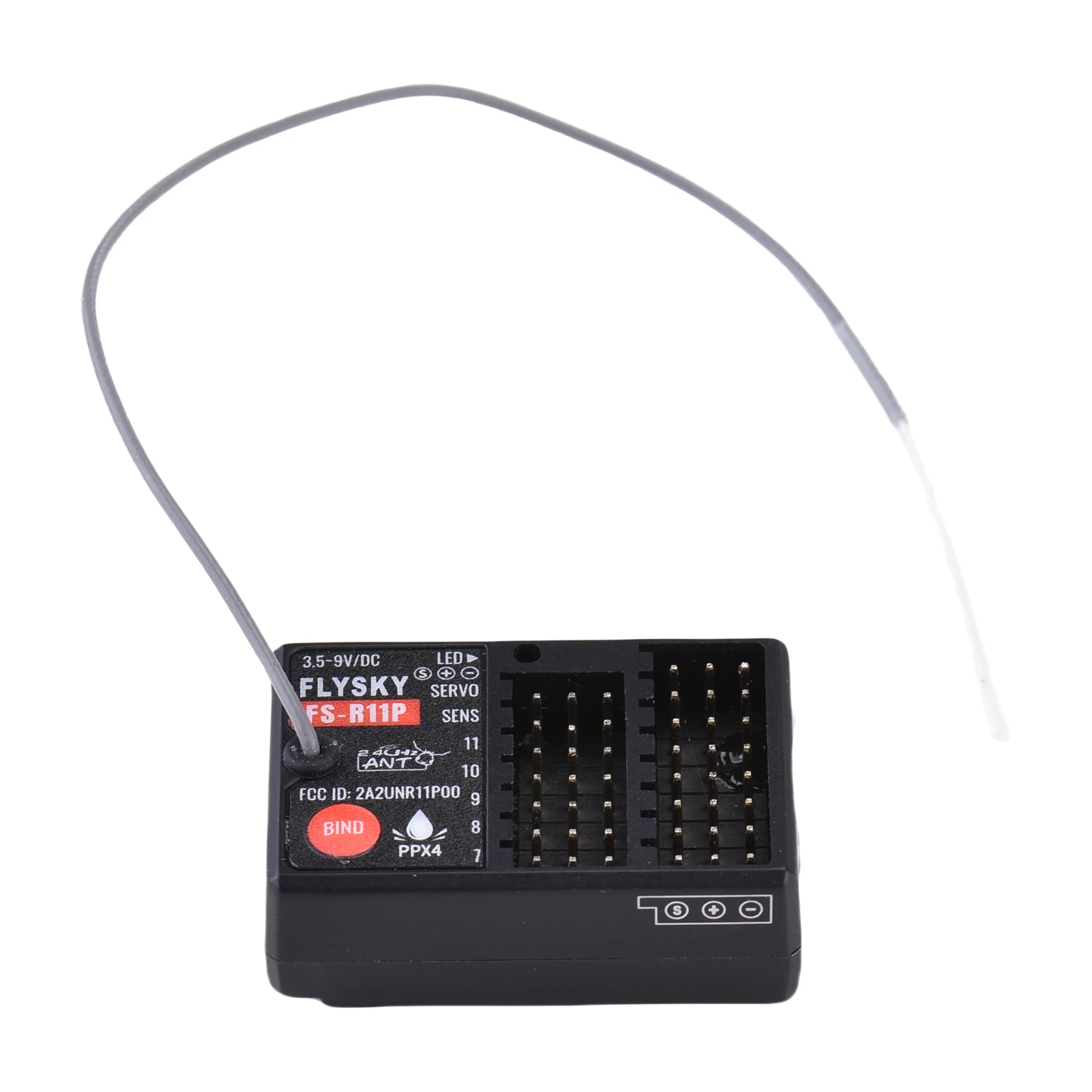 FS-R11P 11 Channel 2.4GHz Receiver for RC Car Boat Long Range Radio Control Receiver with PWM PPM IBUS SBUS Output RC Receiver