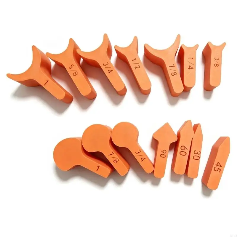 Detail Sanding Block Sanding Grip Set 14Piece Assorted Hand Sanding Holder for Curved Edges, Surfaces Refinement, M4YD