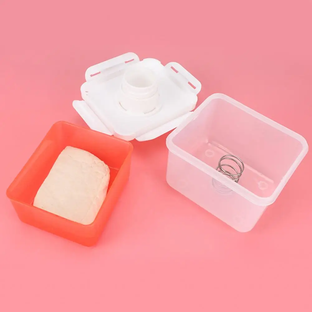 صندوق تصريف التوفو مكبس التوفو لأطباق التوفو مقابض قابلة للتعديل آمنة للاستخدام في غسالة الأطباق بسرعة إزالة الماء لمطعم المطبخ المنزلي #1