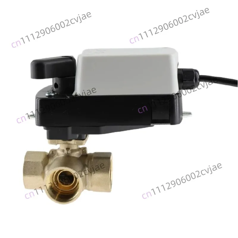 Ground refrigeration proportional water mixing three-way valve, water mixing controller