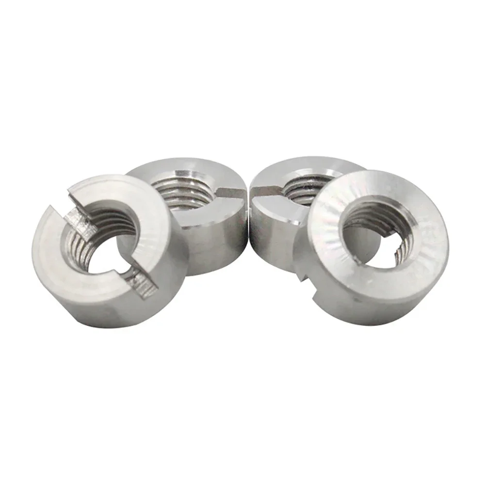 304 Stainless Steel End Face Slotted Round Nut M3-M12