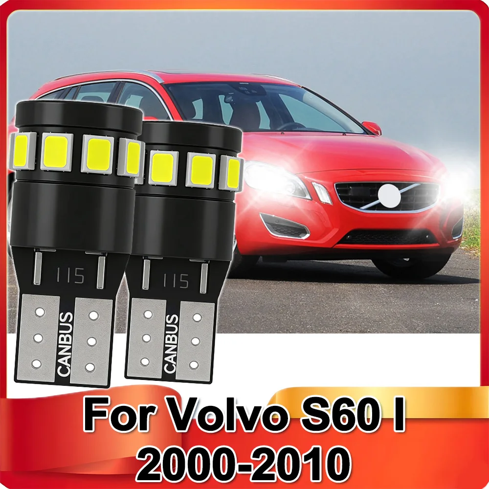 2PCS LED Clearance Light Parking Lamp Bulb W5W T10 194 2825 Canbus For Volvo S60 I 2000-2010