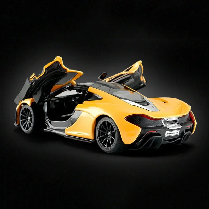 

1:24 McLaren P1 литой спортивный автомобиль из сплава, статическая модель 7,48 дюймов, коллекционная оригинальная коробка, подарки для мальчиков, 3 двери открываются