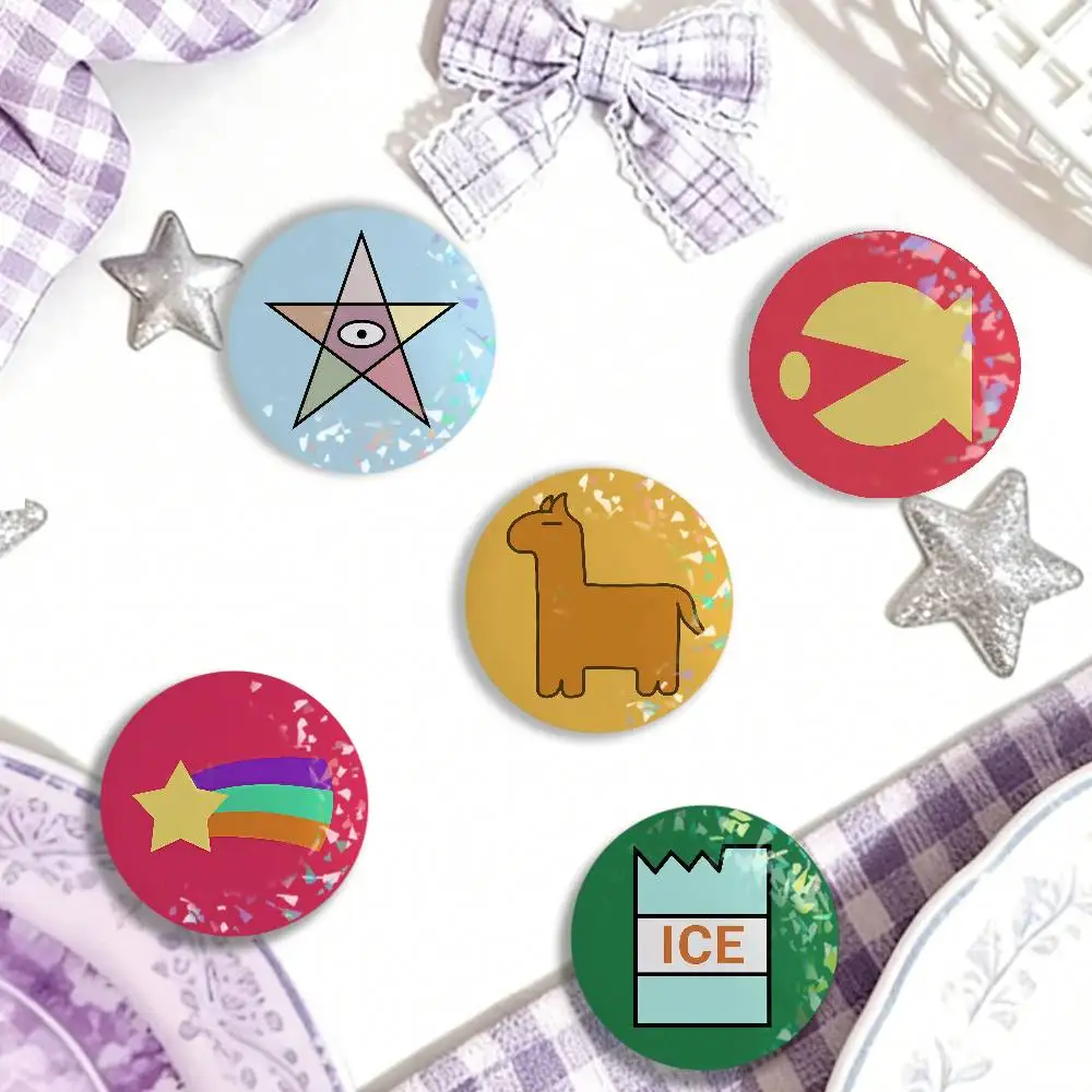 Cartoons Anime G-gravity F-falls Bill Cipher Laser Badge Creative Brooches Backpack Accessories Make Great Gifts for Friends
