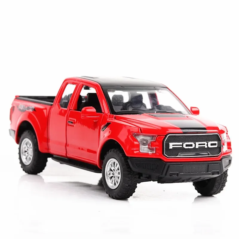 1:32 فورد F-150 بيك اب محاكاة دييكاست سبيكة معدنية نموذج سيارة الصوت ضوء التراجع جمع لعبة أطفال هدية
