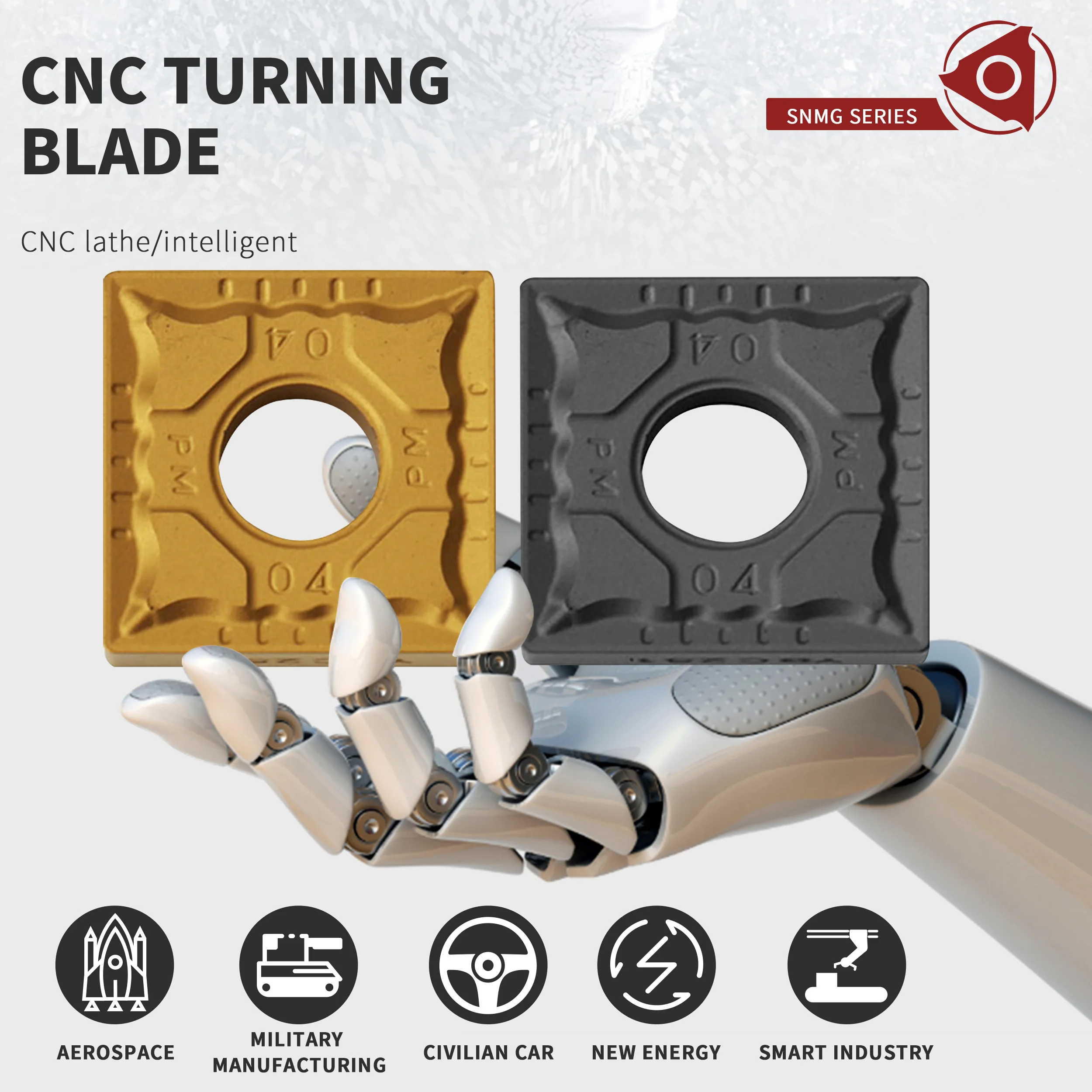 SNMG120404-PM YBC251 YBC252 SNMG120408 SNMG tornio CNC inserto in metallo duro tornitura utensile da taglio originale quaretto alta qualità